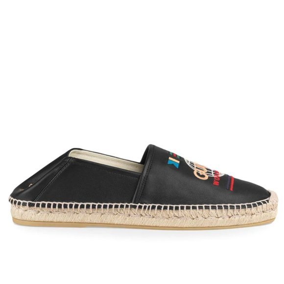 Gucci Worldwide Slip on Espadrilles in Black - Picture 2 of 7